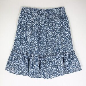XXL Lauren Conrad Blue White Floral Women's Skirt